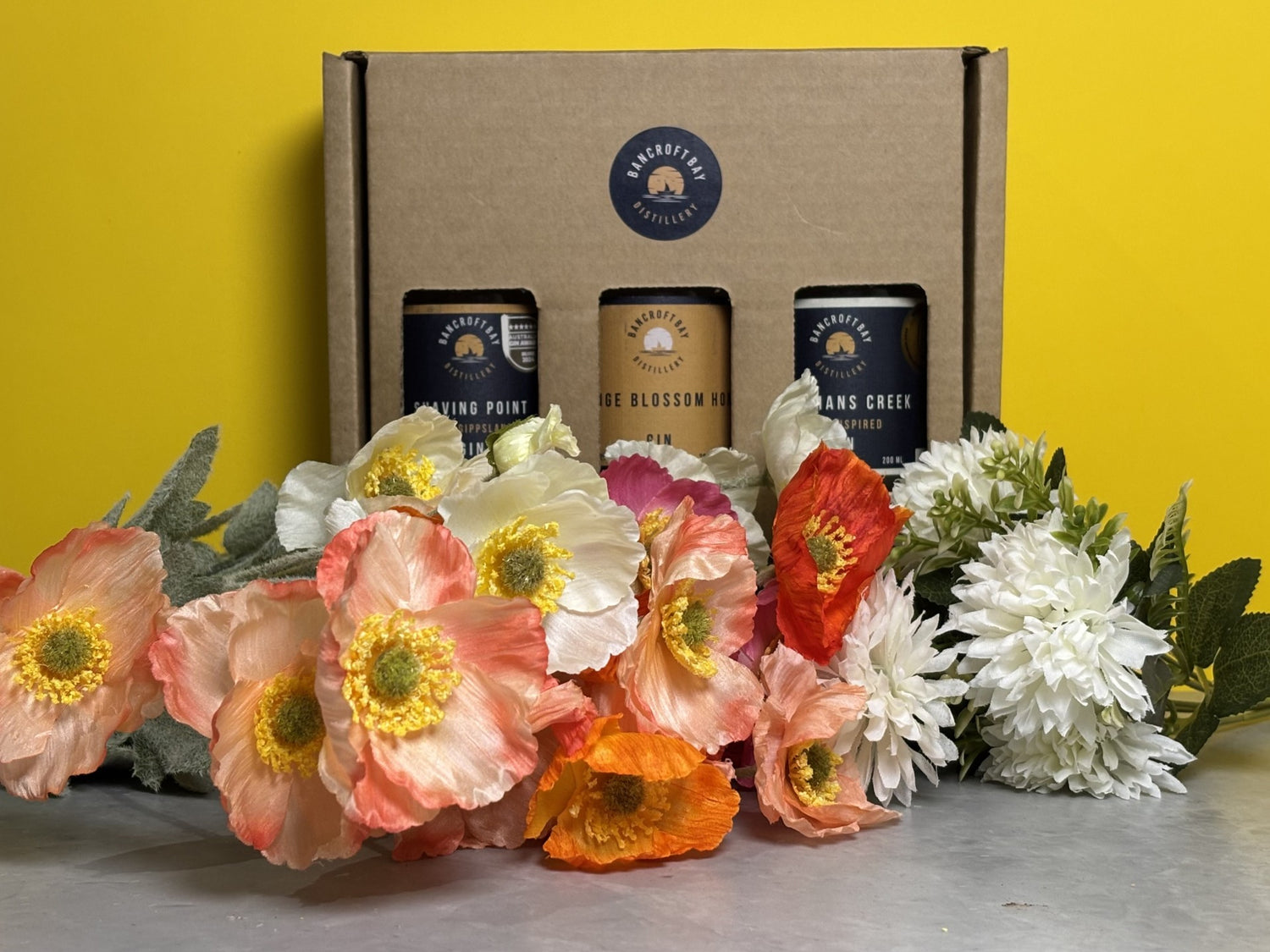 A gift pack of three 200ml bottles, East Gippsland Distillery Metung